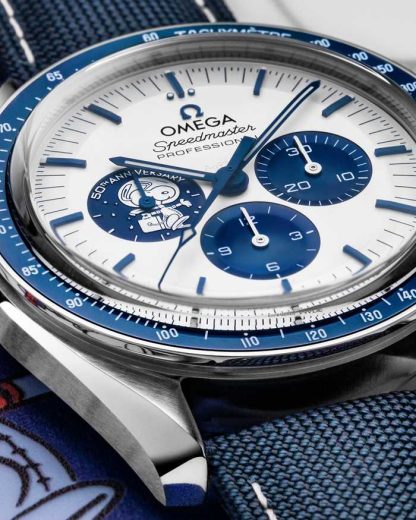 Omega Accesso esclusivo “Silver Snoopy Award” Speedmaster Serie Anniversario 42 mm, acciaio su cinturino in tessuto rivestito in nylon 310.32.42.50.02.001 - immagine 5