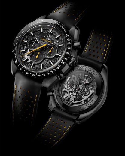 Omega Apollo 8 Speedmaster Dark Side of the Moon 44,25 mm, ceramica nera su cinturino in caucciù 310.92.44.50.01.001 - immagine 3