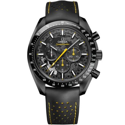 Omega Apollo 8 Speedmaster Dark Side of the Moon 44,25 mm, ceramica nera su cinturino in caucciù 310.92.44.50.01.001