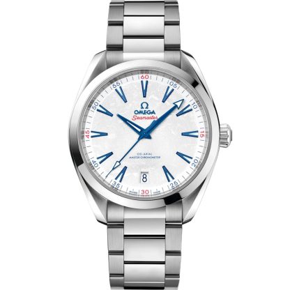 Omega Beijing 2022 Seamaster Aqua Terra 150M 41 mm, acciaio su acciaio 522.10.41.21.04.001