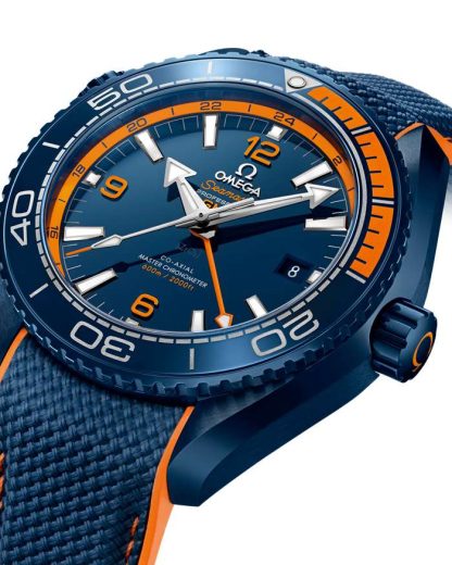 Omega Big Blue Seamaster Planet Ocean 600M 45,5 mm, ceramica blu su cinturino in caucciù 215.92.46.22.03.001 - immagine 3