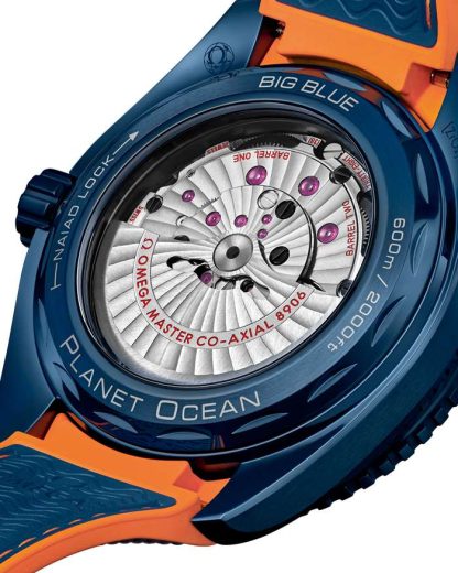 Omega Big Blue Seamaster Planet Ocean 600M 45,5 mm, ceramica blu su cinturino in caucciù 215.92.46.22.03.001 - immagine 4