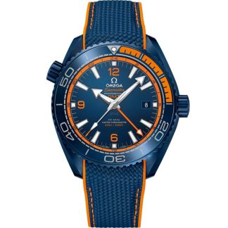 Omega Big Blue Seamaster Planet Ocean 600M 45,5 mm, ceramica blu su cinturino in caucciù 215.92.46.22.03.001