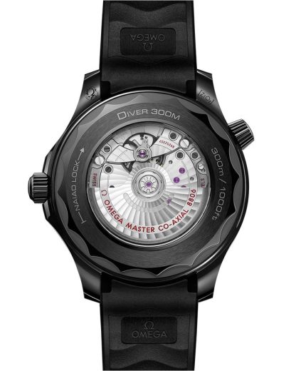 Omega Black Black Seamaster Diver 300M 43,5 mm, ceramica nera su cinturino in caucciù 210.92.44.20.01.003 - immagine 2