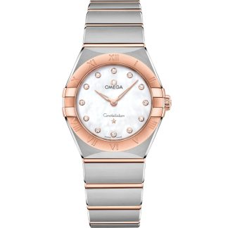 Omega Constellation 28 mm, acciaio-oro Sedna™ su acciaio-oro Sedna™ 131.20.28.60.55.001