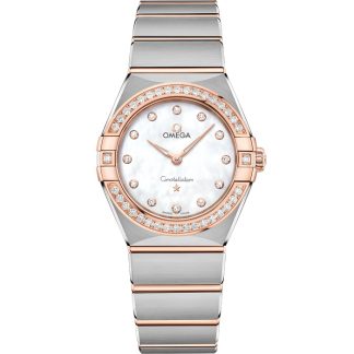 Omega Constellation 28 mm, acciaio-oro Sedna™ su acciaio-oro Sedna™ 131.25.28.60.55.001
