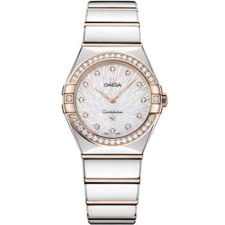 Omega Constellation 28 mm, acciaio-oro Sedna™ su acciaio-oro Sedna™ 131.25.28.60.55.003