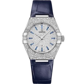 Omega Constellation 29 mm, oro Canopus Gold™ su cinturino di pelle 131.58.29.20.99.003