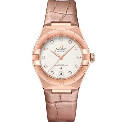 Omega Constellation 29 mm, oro Sedna™ su cinturino di pelle 131.53.29.20.52.002
