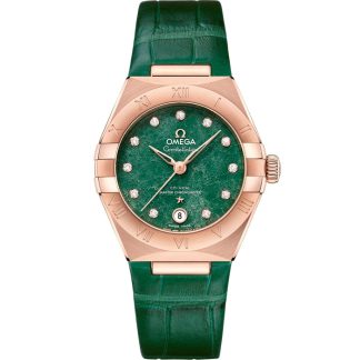 Omega Constellation 29 mm, oro Sedna™ su cinturino di pelle 131.53.29.20.99.002