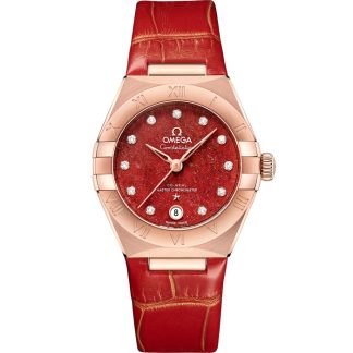 Omega Constellation 29 mm, oro Sedna™ su cinturino di pelle 131.53.29.20.99.003