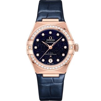 Omega Constellation 29 mm, oro Sedna™ su cinturino di pelle 131.58.29.20.53.003