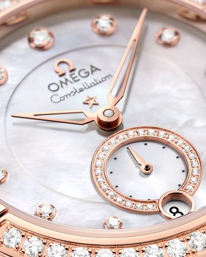 Omega Constellation 34 mm, acciaio-oro Sedna™ su cinturino di pelle 131.28.34.20.55.001 - immagine 3