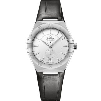 Omega Constellation 34 mm, acciaio su cinturino di pelle 131.13.34.20.02.001