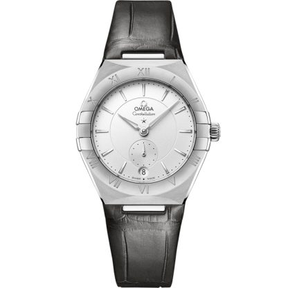 Omega Constellation 34 mm, acciaio su cinturino di pelle 131.13.34.20.02.001
