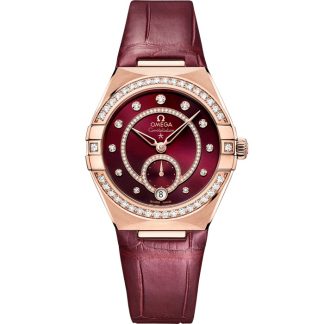 Omega Constellation 34 mm, oro Sedna™ su cinturino di pelle 131.58.34.20.61.001
