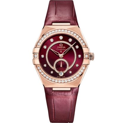 Omega Constellation 34 mm, oro Sedna™ su cinturino di pelle 131.58.34.20.61.001