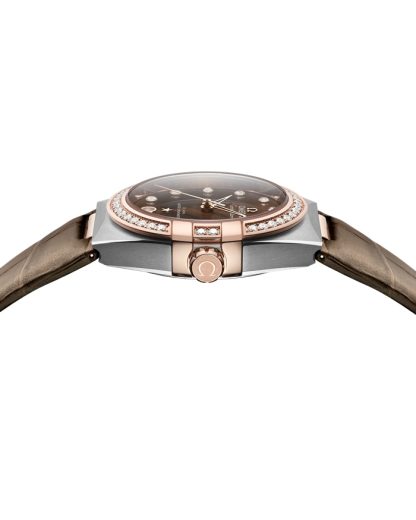 Omega Constellation 36 mm, acciaio-oro Sedna™ su cinturino di pelle 131.28.36.20.63.001 - immagine 3