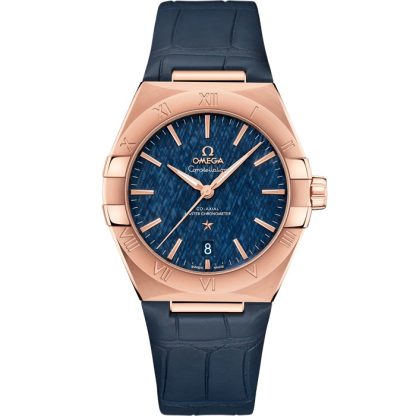 Omega Constellation 39 mm, oro Sedna™ su cinturino di pelle 131.53.39.20.03.001