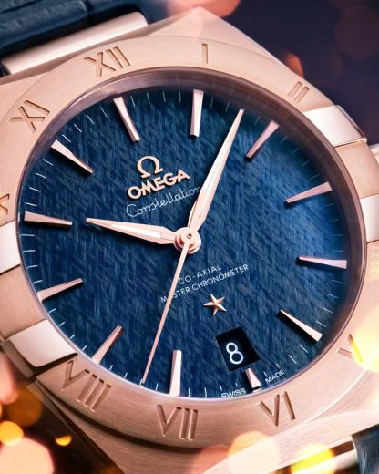 Omega Constellation 39 mm, oro Sedna™ su cinturino di pelle 131.53.39.20.03.001 - immagine 6