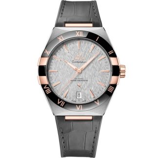Omega Constellation 41 mm, acciaio-oro Sedna™ su cinturino di pelle 131.23.41.21.06.001