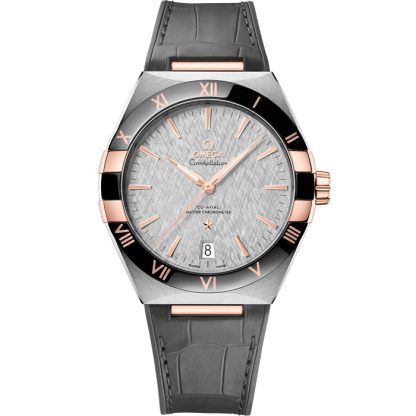 Omega Constellation 41 mm, acciaio-oro Sedna™ su cinturino di pelle 131.23.41.21.06.001