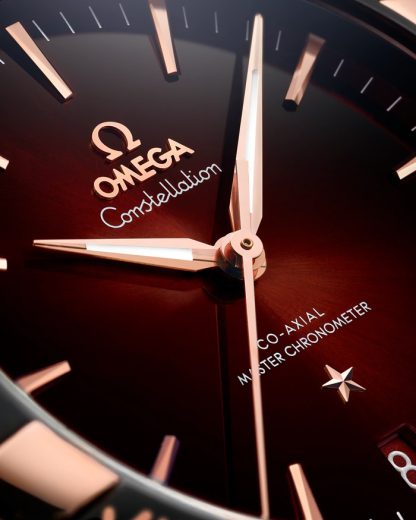 Omega Constellation 41 mm, acciaio-oro Sedna™ su cinturino di pelle 131.23.41.21.11.001 - immagine 3