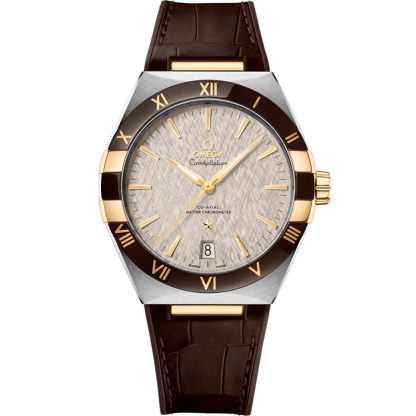 Omega Constellation 41 mm, acciaio-oro giallo su cinturino di pelle 131.23.41.21.06.002