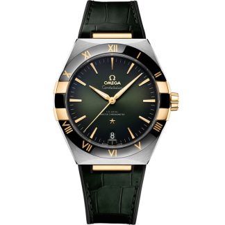 Omega Constellation 41 mm, acciaio-oro giallo su cinturino di pelle 131.23.41.21.10.001