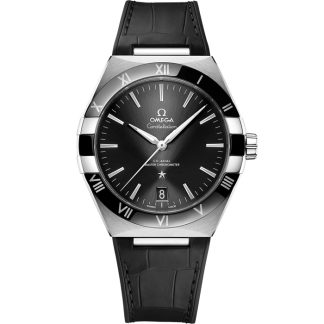 Omega Constellation 41 mm, acciaio su cinturino di pelle 131.33.41.21.01.001