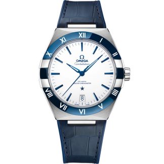 Omega Constellation 41 mm, acciaio su cinturino di pelle 131.33.41.21.04.001
