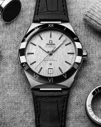 Omega Constellation 41 mm, acciaio su cinturino di pelle 131.33.41.21.06.001 - immagine 5
