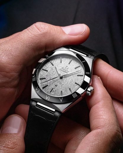 Omega Constellation 41 mm, acciaio su cinturino di pelle 131.33.41.21.06.001 - immagine 6