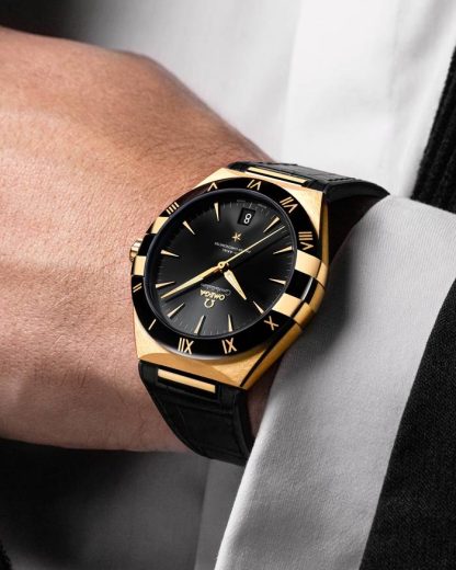 Omega Constellation 41 mm, oro giallo su cinturino di pelle 131.63.41.21.01.001 - immagine 4