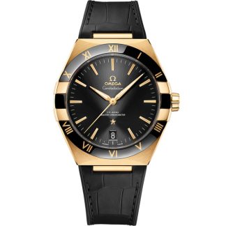 Omega Constellation 41 mm, oro giallo su cinturino di pelle 131.63.41.21.01.001