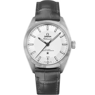 Omega Constellation Globemaster 39 mm, acciaio su cinturino di pelle 130.33.39.21.02.001