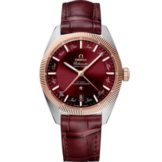 Omega Constellation Globemaster 41 mm, acciaio-oro Sedna™ su cinturino di pelle 130.23.41.22.11.001
