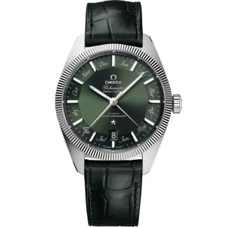 Omega Constellation Globemaster 41 mm, acciaio su cinturino di pelle 130.33.41.22.10.001