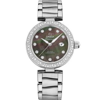 Omega De Ville Ladymatic 34 mm, acciaio su acciaio 425.35.34.20.57.004