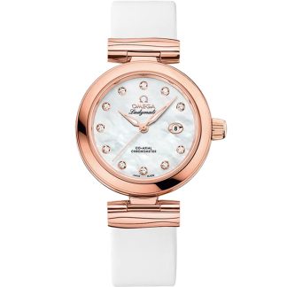Omega De Ville Ladymatic 34 mm, oro Sedna™ su cinturino di pelle 425.62.34.20.55.004
