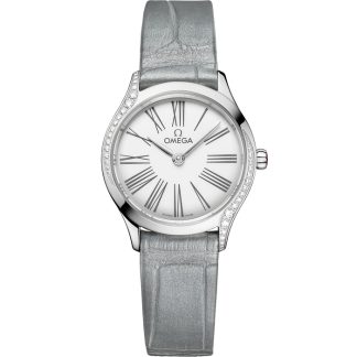 Omega De Ville Mini Trésor 26 mm, acciaio su alligatore 428.18.26.60.04.001