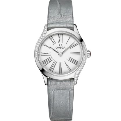 Omega De Ville Mini Trésor 26 mm, acciaio su alligatore 428.18.26.60.04.001