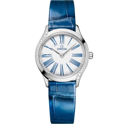 Omega De Ville Mini Trésor 26 mm, acciaio su alligatore 428.18.26.60.04.002