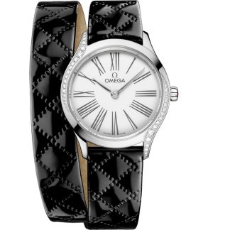 Omega De Ville Mini Trésor 26 mm, acciaio su cinturino di pelle 428.17.26.60.04.007