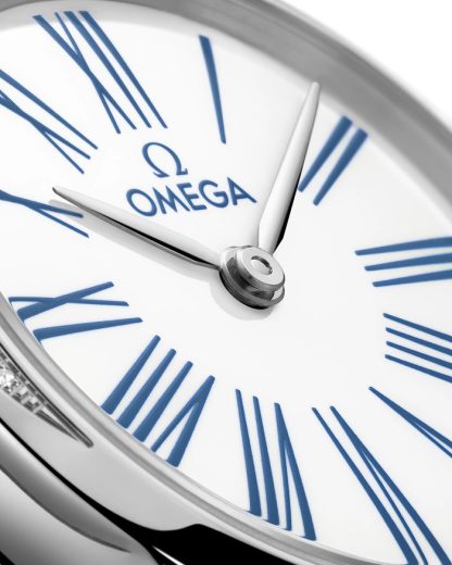 Omega De Ville Mini Trésor 26 mm, acciaio su toile de jouy 428.17.26.60.04.001 - immagine 3