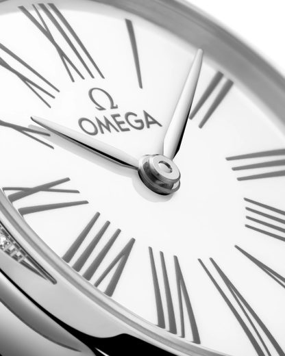 Omega De Ville Mini Trésor 26 mm, acciaio su toile de jouy 428.17.26.60.04.002 - immagine 3