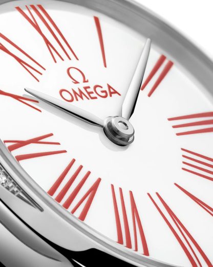Omega De Ville Mini Trésor 26 mm, acciaio su toile de jouy 428.17.26.60.04.003 - immagine 3