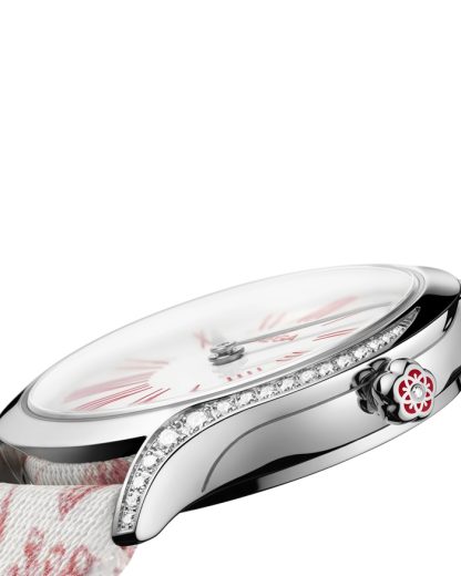 Omega De Ville Mini Trésor 26 mm, acciaio su toile de jouy 428.17.26.60.04.003 - immagine 5