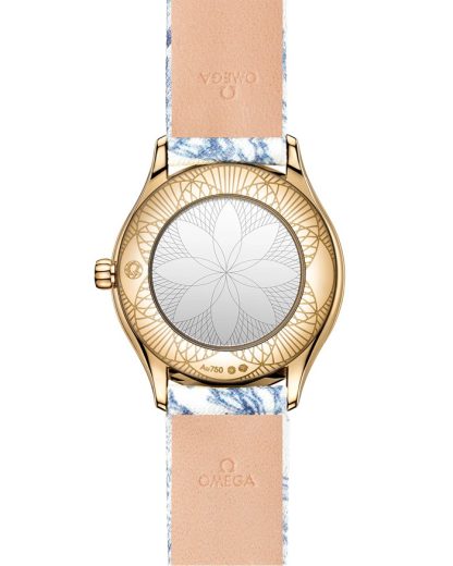 Omega De Ville Mini Trésor 26 mm, oro Moonshine™ su toile de jouy 428.57.26.60.04.001 - immagine 2