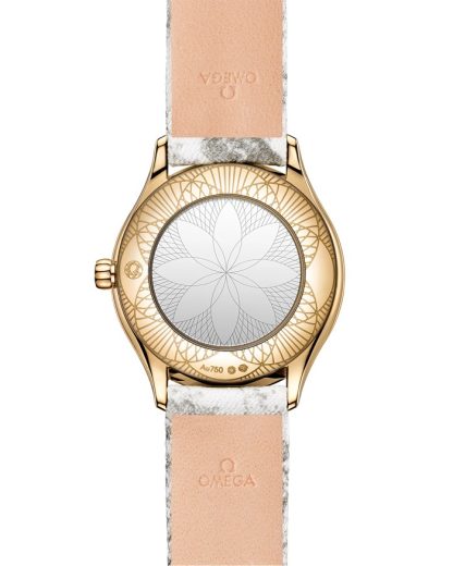 Omega De Ville Mini Trésor 26 mm, oro Moonshine™ su toile de jouy 428.57.26.60.04.002 - immagine 2